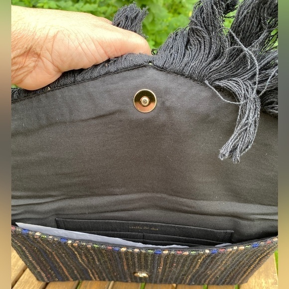NWOT Stella  & Dot Fringe Taj Handbag - Picture 5 of 8